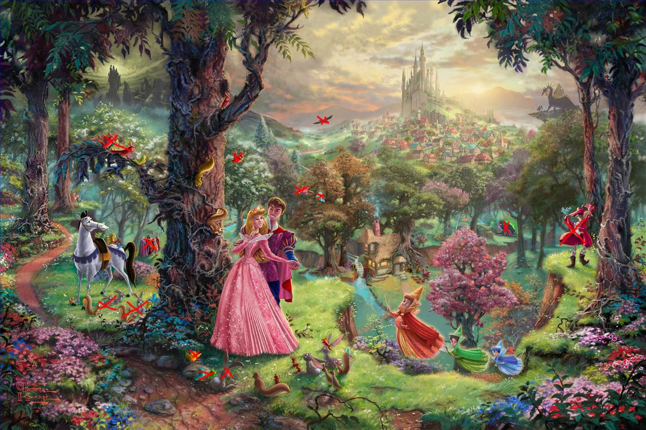 Disney Rêves Thomas Kinkade Peintures à l'huile